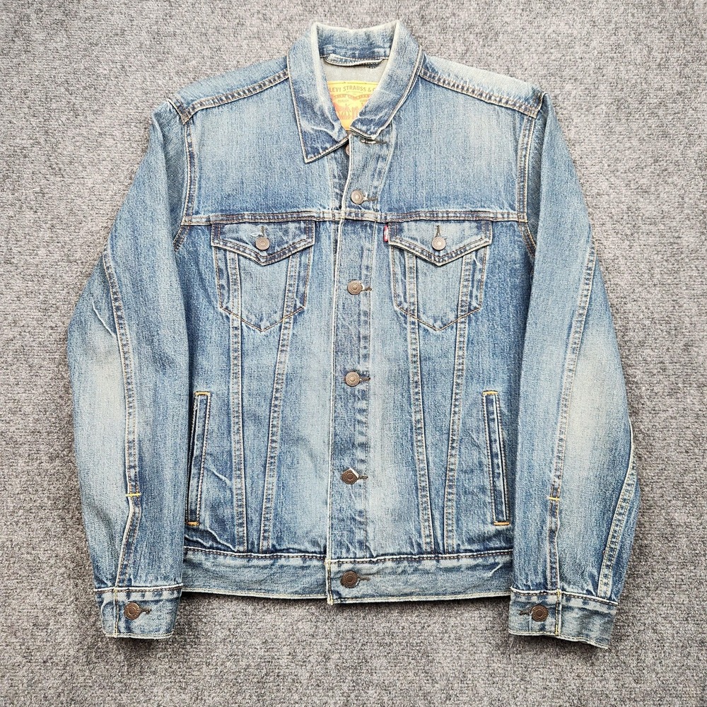 Levis Type 3 Sample Jacket Mens Medium Blue Cone Denim Trucker Pockets Classic - Picture 1 of 12